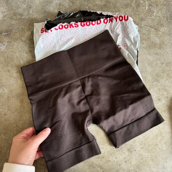 SET Active SCULPTFLEX® POWER SHORTS - ESPRESSO Size XSEspresso / XS - Picture 5 of 6